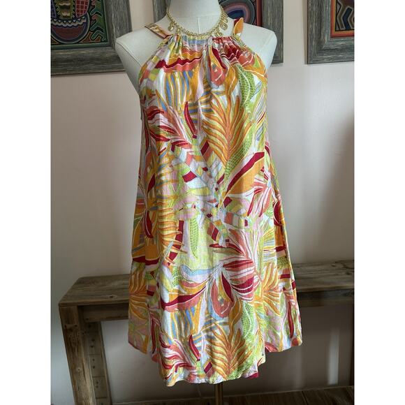 NEW C & C California Summer Colorful Dress Cover Up Orange - Picture 1 of 3